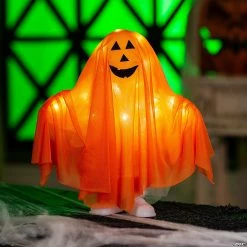 Promo π 15" Standing Pumpkin Ghost Halloween Decoration π