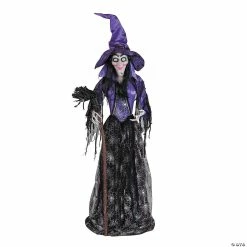 Halloween Home Decor Sales -Halloween Home Decor Sales 3 x 5 large spellbound glam witch with light up eyes standing halloween decoration13804935 a01
