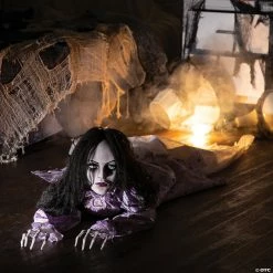 Top 10 👍 5' Animated Crawling Creepy Woman Halloween Decoration 🌟