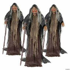 New 😀 5' Bulk Animated Standing Witches Set - 3 Pc. 🔔