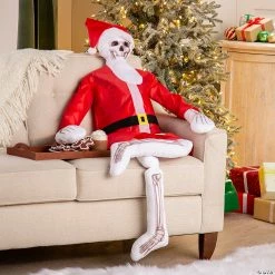 Promo β¨ 5-Foot Skeleton Plush Santa Outfit Kit - 4 Pc. π