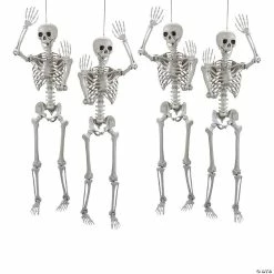 Hot Sale 🎉 5 Ft. Life Size Posable Skeleton Halloween Decoration - 4 Pc. ⭐