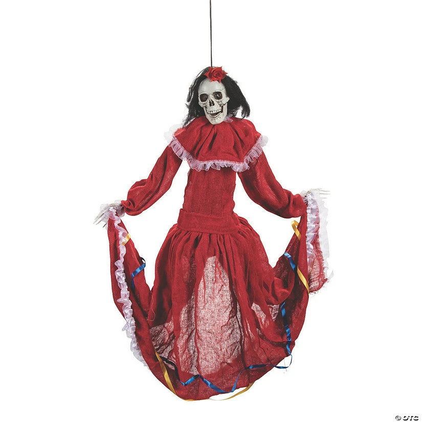 Deals ⭐ Animated Dancing Fiesta Beauty Skeleton Hanging Decoration ✔️ 1 Deals ⭐ Animated Dancing Fiesta Beauty Skeleton Hanging Decoration ✔️