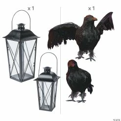 Halloween Home Decor Sales -Halloween Home Decor Sales black lanterns and crows decorating kit13981431 a01