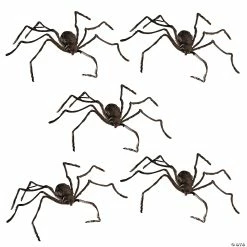 Best Pirce π Bulk Hairy Spiders with LED Eyes - 5 Pc. π
