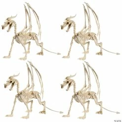 Coupon 👍 Bulk ❤️ Halloween Dragon Skeletons - 4 Pc. ❤️