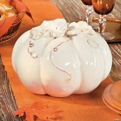 Discount 🧨 Ceramic White Pumpkin ⌛