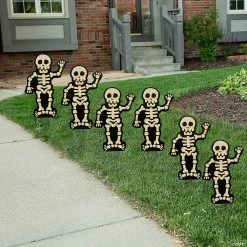Deals 🌟 Halloween Skeleton Sidewalk Signs - 6 Pc. ✔️