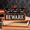 Promo ⭐ Halloween Vintage Black Cat Tabletop Sign 🎁