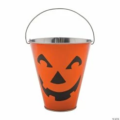 Coupon 🤩 Jack-O'-Lantern Galvanized Pails - 12 Pc. ⭐