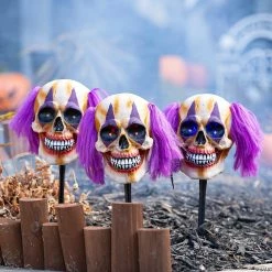 Coupon π Light-Up Clown Yard Stakes - 3 Pc. β