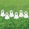 Best deal 😉 Mini Ghost Sidewalk Sign 🔔 Halloween Decorations - 6 Pc. ❤️