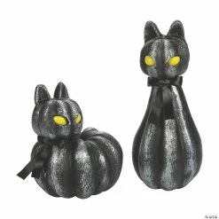 Flash Sale 😍 Pumpkin Black Cat Light-Up Halloween Decorations 😉