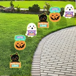 New 👍 Religious Halloween Sidewalk Yard Signs - 6 Pc. 🎉