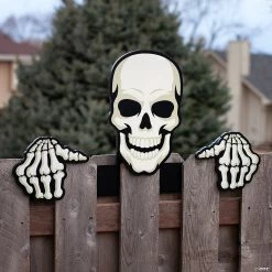 Best Pirce 🛒 Skeleton Fence Peeker 🛒 Halloween Decoration ✔️