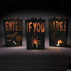 Discount 😍 Vintage Metal Luminary Halloween Decorations - 3 Pc. 🧨 -Halloween Home Decor Sales vintage metal luminary halloween decorations 3 pc 13804891 a02